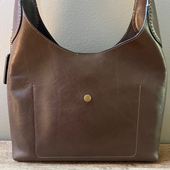 Coach Brooklyn Shoulder Bag 28 in Maple - Picture 4 of 14